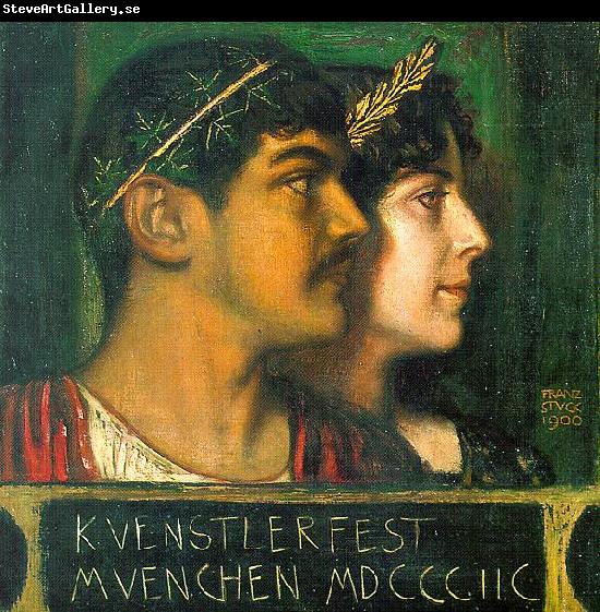 Franz von Stuck Franz and Mary Stuck as a God and Goddess